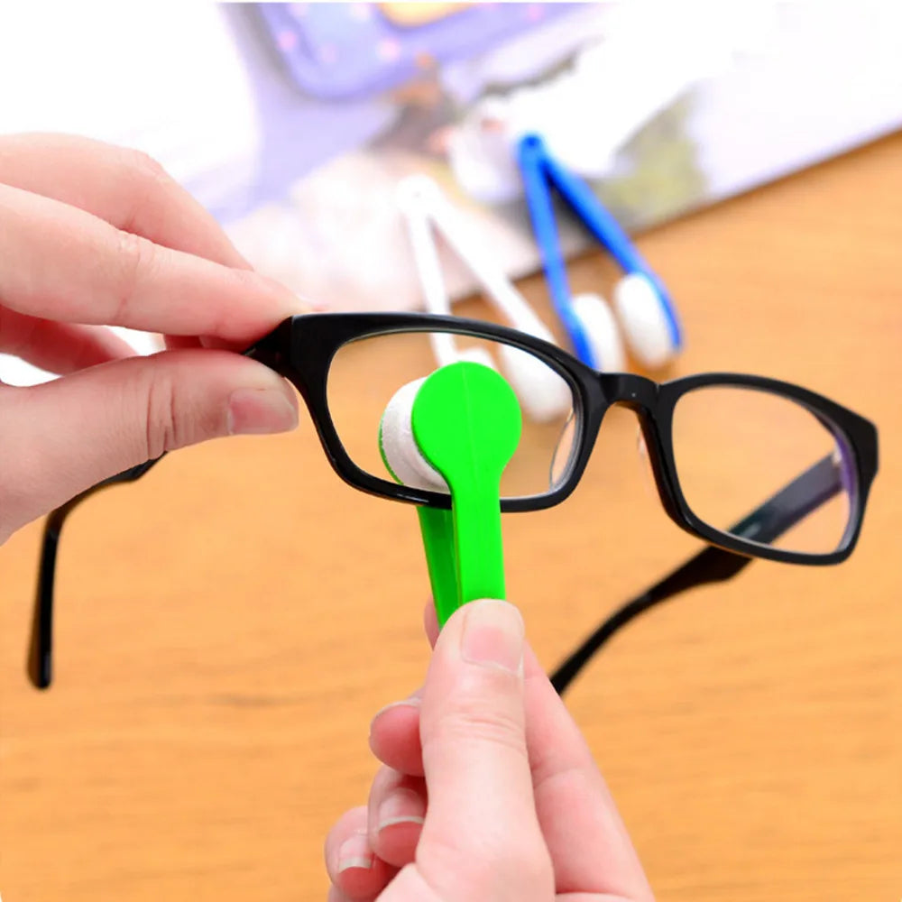 Mini Portable Microfiber Brush For Glasses Eyeglass Spectacles