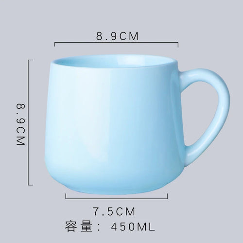 401-500ml Creative Handmade Fat Handle Mug Ceramic Espresso Mugs