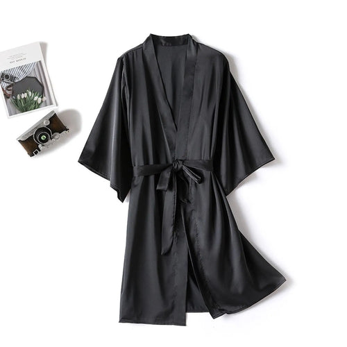 Silk Robe with Tie