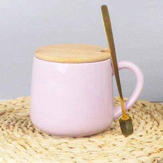 401-500ml Creative Handmade Fat Handle Mug Ceramic Espresso Mugs