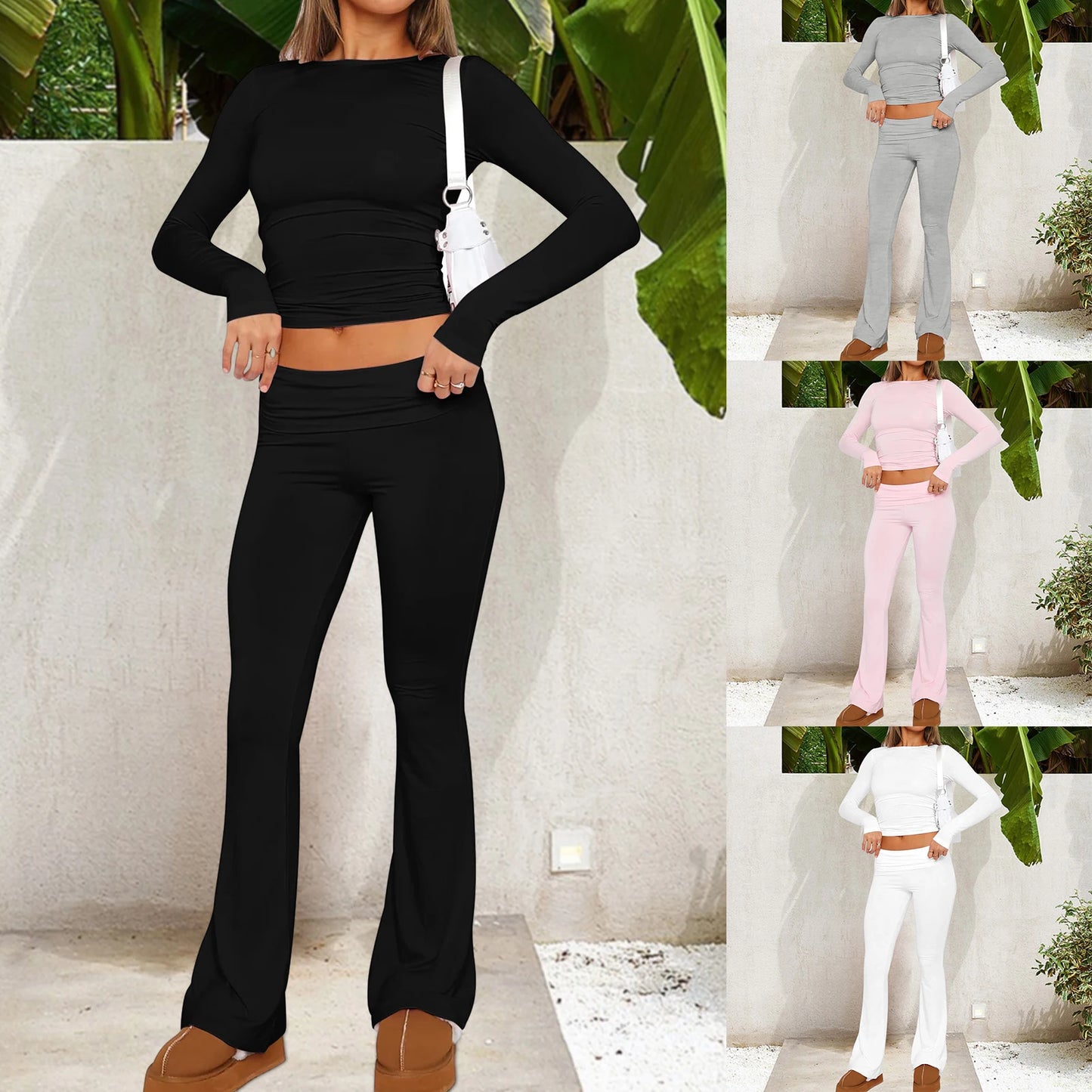 Lounge Sets Tracksuits Women s Fall Casual 2 Piece Outfits Long Sleeve